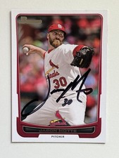 Jason Motte 2012 Bowman #132 ST LOUIS CARDINALS Autographed Signed Auto