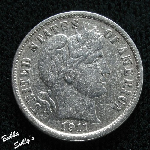 1911-D Barber Dime — photo from another recent sale
