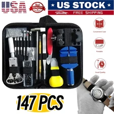 147pcs Watch Repair Kit Watchmaker Back Case Remover| Opener Link Pin Spring Bar