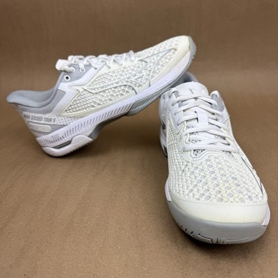 Mizuno Wave Exceed Tour 5 Womens Triple White Tennis Pickleball