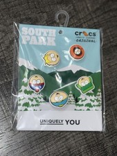 SOUTH PARK 5 PACK CROCS ORIGINAL JIBBITZ CHARMS BRAND NEW UNIQUELY