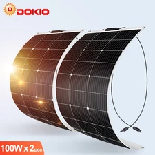 200W 400W Flexible Solar Panel Mono for Outdoor & Camping Gear,Pre-Drilled Holes