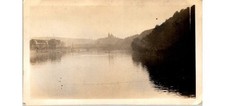 1920s Prague Castle Photograph: Vltava River Scene & Velox Paper Keepsake