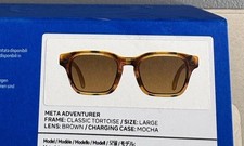 Meta Adventurer Smart Glasses Classic Tortoise Frame Brown Lenses Size Large