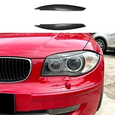 Car Front Bumper Headlight Eyebrows Trim For BMW E81 E82 E87 E88 2004-2011 2005