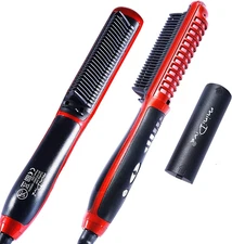 2-In-1 Hair Curler and Straightener with Anti-Scald, 30S Fast Ceramic Heating, 6