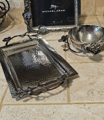 Michael Aram Black Orchid Collection: 5×7 Picture Frame Serving Set NIB RARE