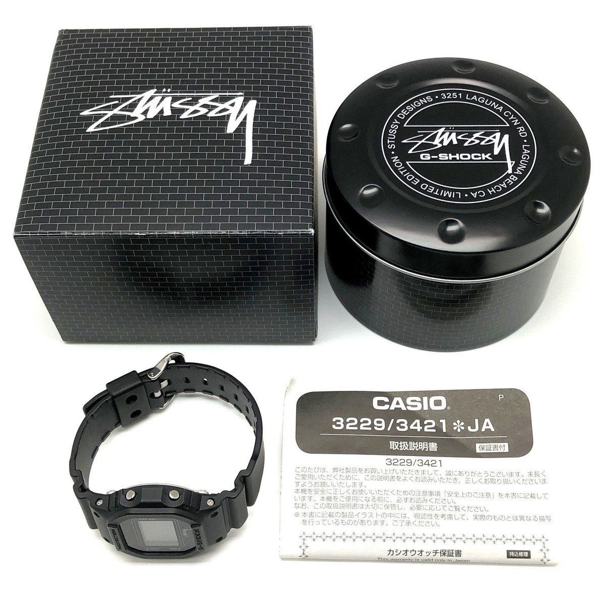 CASIO G-SHOCK DW-5600VT STUSSY Collaboration Digital Watch Black