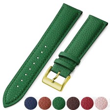 High-Quality Genuine Leather Watch Band Strap 16-24mm Wrist Watch for Men Women