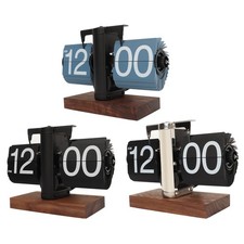 Digital Flip Down Clock Retro Automatic Turning Battery Operated Mechanical