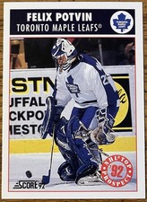 Felix Potvin 1992-93 SCORE Rookie Card #472 Maple Leafs NHL RC Free Shipping