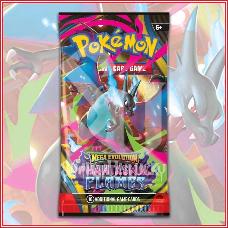 Pokemon TCG: Mega Evolution Phantasmal Flames Booster Pack ME02 Ships 11/14