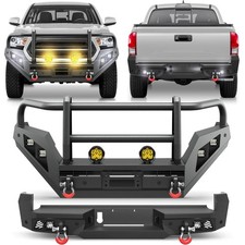 Front Or Rear Bumper For 2016-2023 Toyota Tacoma W Grille Guard Winch Led Light Front Or Rear Bumper For 2016-2023 Toyota Tacoma W Grille Guard Winch Led Light