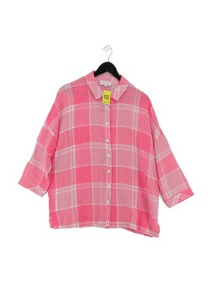 Sahara Damen Shirt S rosa kariert 100% andere 3/4 Arm Kragen Basic