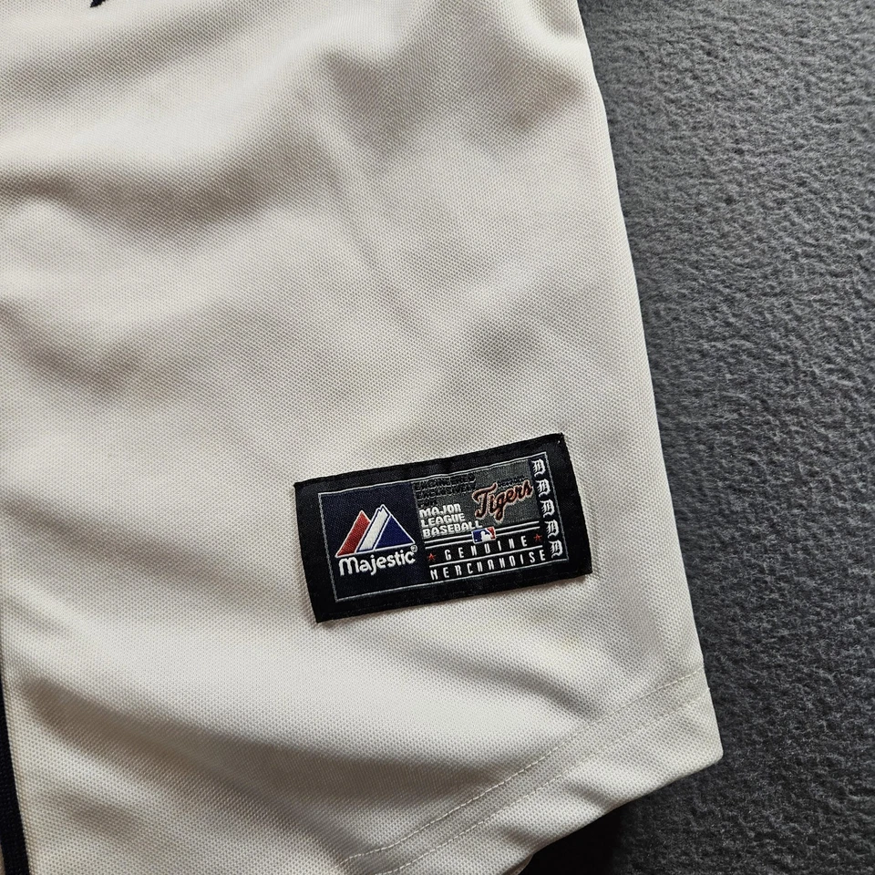 Camiseta de béisbol Cabrera 24 majestuosa blanca de los Tigres de Detroit jóvenes niños pequeños MLB Foto 2 de 4