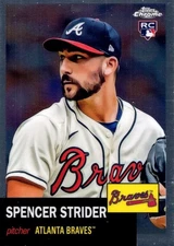 2022 Topps Chrome Platinum Anniversary #186 Spencer Strider RC - Atlanta Braves