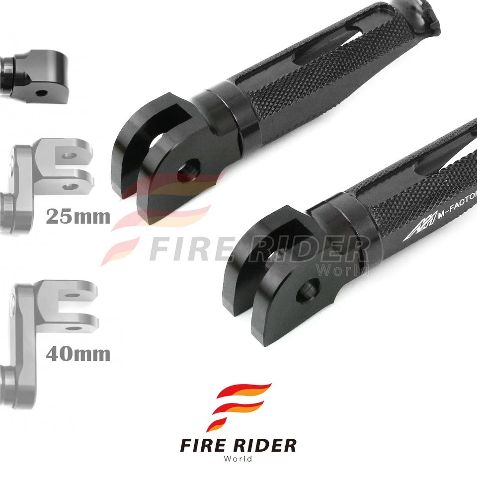 Clavijas de pie CNC Blue Rider Shinobi para Aprilia RSV4 1000 R de fábrica APRC 14 15 16 1 Foto 4 de 4