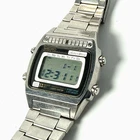 Vintage Seiko Silver Wave Digital 1981 Watch A257-5020 W/ Band Working UNTESTED