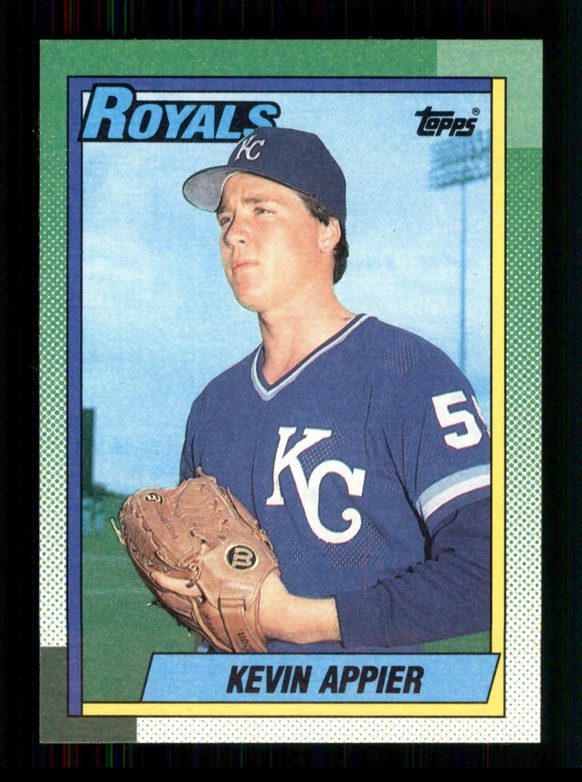 167 Kevin Appier 5 Royals 1990 Topps Baseball Sports Trading Card