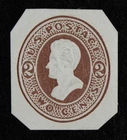 CKStamps: US Cut Square Stamps Collection Scott#U128 Unused H NG
