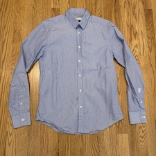 Versace Collection Shirt Men’s Size 15 1/4 / 40 Button Up Trend Medusa Stripe