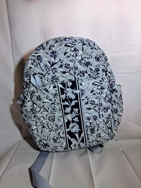 Johnny Was Quilted Floral Backpack — Black Multi Floral OGIO Navy Pinstripe Laptop Backpack Floral Quilted Multi  main image 4