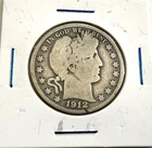 💰1912 50C Barber Half Dollar 90% SILVER 114 Year Old Coin Philadelphia Mint