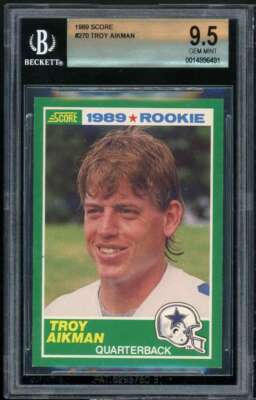 その他 TROY AIKMAN ROOKIE bgs9.5 Troy Aikman Rookie Card 1989 Score #270 BGS 9.5 | eBay
