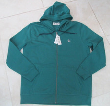 NEW Original Penguin Full Zip Back Logo Hoodie Sweatshirt Mens XL Green 98.00