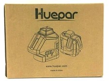 Huepar Laser Level 621CG, Self-Leveling + Cross Line, 2 Plumb Dots, Laser Tool