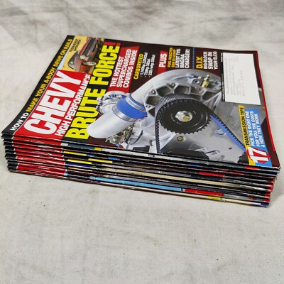 ''Chevy High Performance Magazine'' Year 2009 Lot 11 issues Rare Vtg Chevrolet