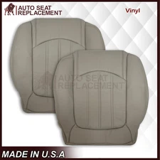 2008 - 2012 Buick Enclave Driver Passenger Bottom Syn. Leather Seat Cover Gray