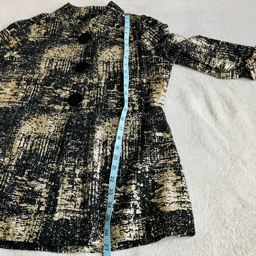 NWOT JM Collection Gold Metallic Print Jacket - Picture 11 of 15