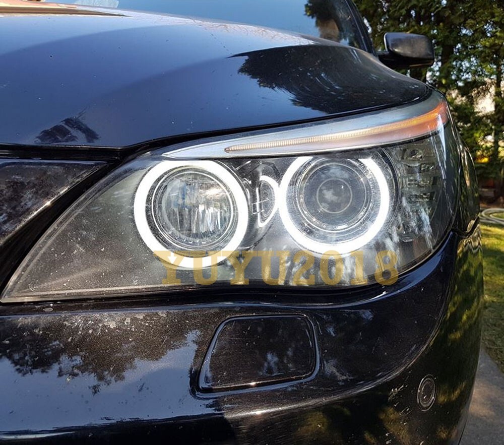 for BMW E60 E61 LCI M5 08-10 Xenon head Switchback LED halo ring