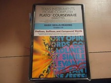 NOS NEW TI-99/4A PLATO READING PREFIXES SUFFIXES AND COMPOUND WORDS PHD 5223