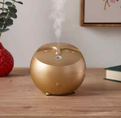 Opalhouse Ultrasonic Essential Oil Diffuser 100 ml 2 Mist Modes Gold   Brand New