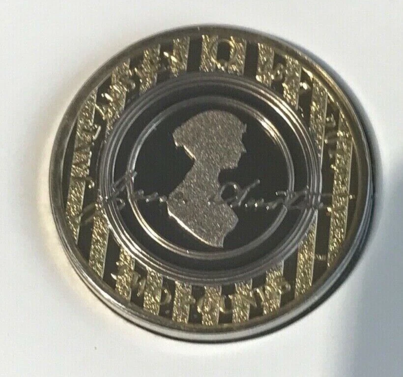 2017 JANE AUSTEN 2 TWO POUND COIN BRILLIANT UNCIRCULATED BU BUNC - Image 3 of 4