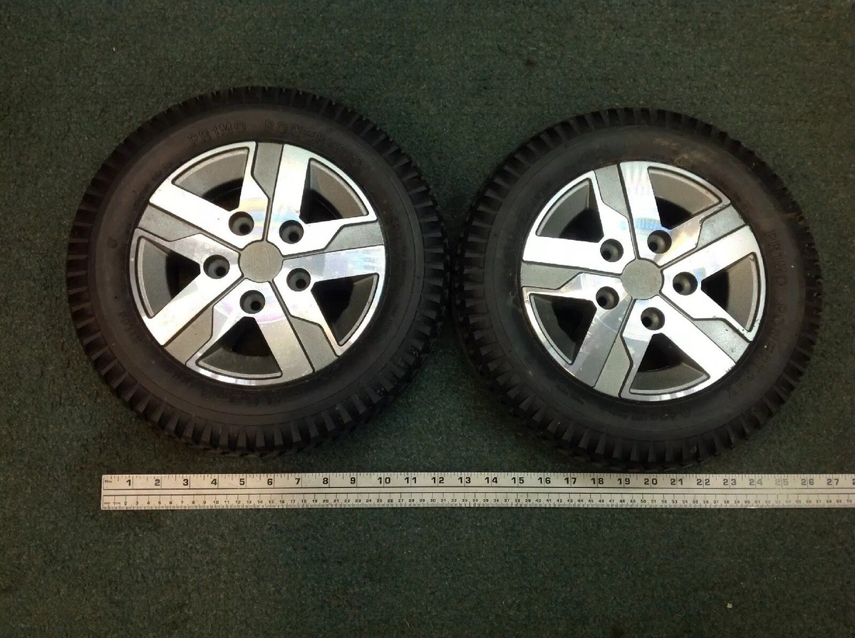 Quantum Q6 Edge 2.0 Wheelchair Jazzy Drive Tires & Wheels Pr1mo 3.00x8 Pride - Foto 4