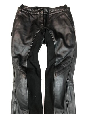 イクス IXS ライダース レーサーパンツ 紺 レザー ユーロ古着 ビンテージ IXS Leather Moto Racing Pants | eBay