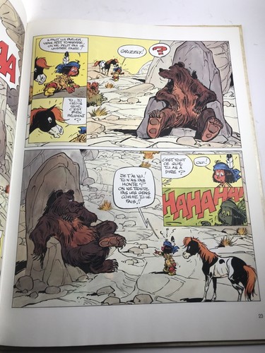 Vintage Hardcover Yakari and the Grizzly Comic Book French 1st Ed Hardcover 1979 - Picture 5 of 7