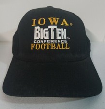 Vintage Iowa Big Ten Conference Football University Square Snapback Hat USA Made