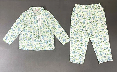 Cath Kidston Girls Light Forget Me Not Long Sleeve Woven PJs RRP £30