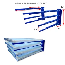 TECHTONGDA 1 PC 4-Layer Wall Mounted Screen Rack Shelf Storage Frame Holder