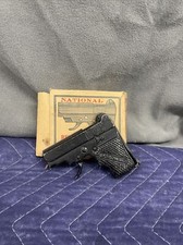Nice Antique National Repeating Cast Iron Cap Pistol W/ Original Box - No. 22 US