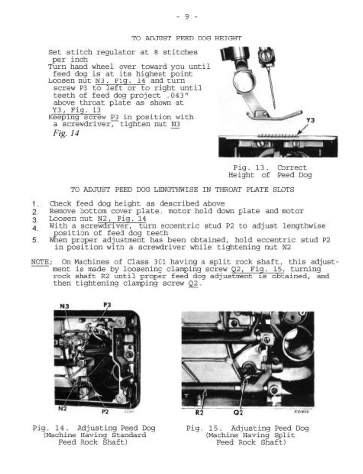 Singer Ajustadores Manual Servicio de Reparación y Temporización 301 301A y Piezas Máquinas de Coser Foto 2 de 4