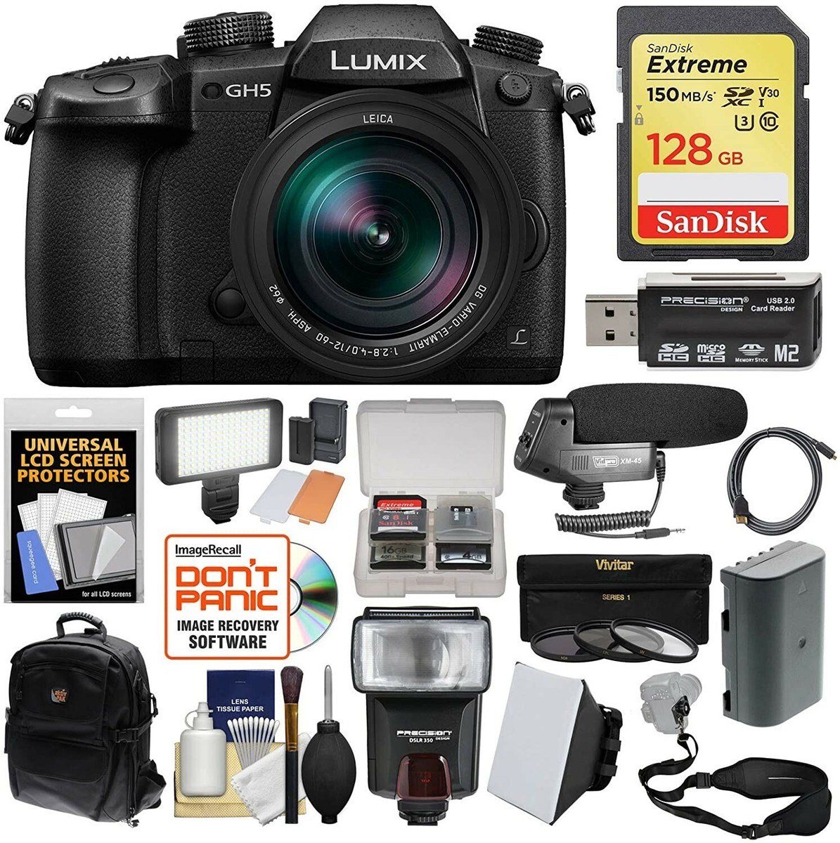 Panasonic Lumix DC-GH5 Wi-Fi 4K Digital Camera & 12-60mm f/2.8-4.0