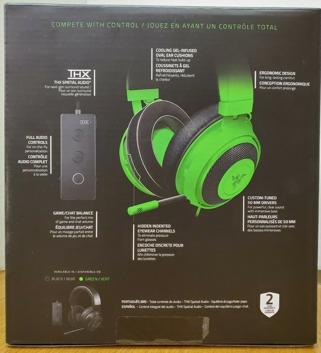 Casque audio filaire USB surround ANC Razer Kraken Ultime Noir