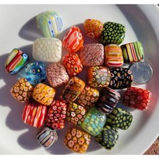 Millefiori Millifiori TUMBLE Glass Flowers Mosiac Cabochon Mosiac 1 