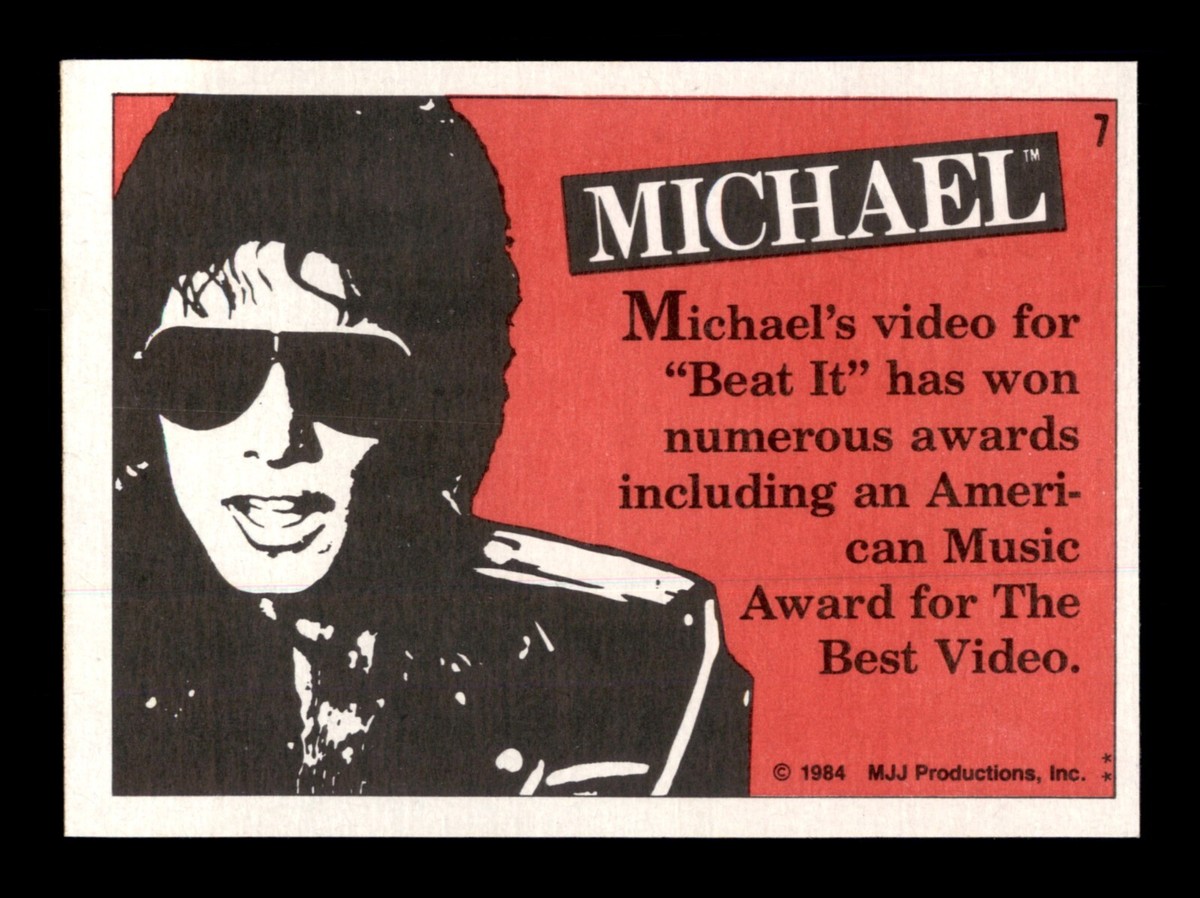 1984 TOPPS MICHAEL JACKSON SERIES 1 & 2 CARDS & STICKERS
