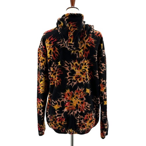 Restless Spirit Boho Flame Fleece Black Hoodie Zipper Jacket Girls 14 - Picture 4 of 5